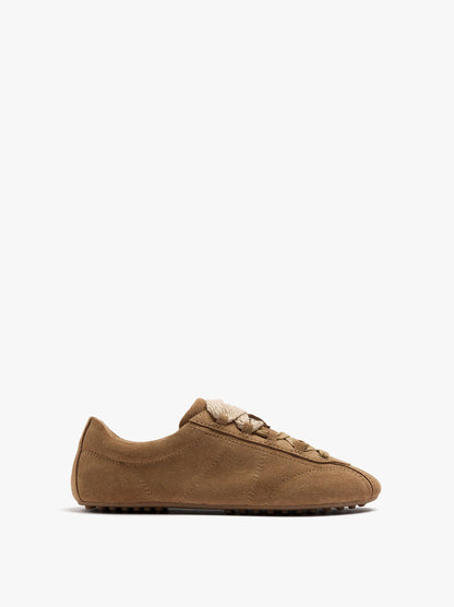 Retro Minimalist Sneaker With Leather