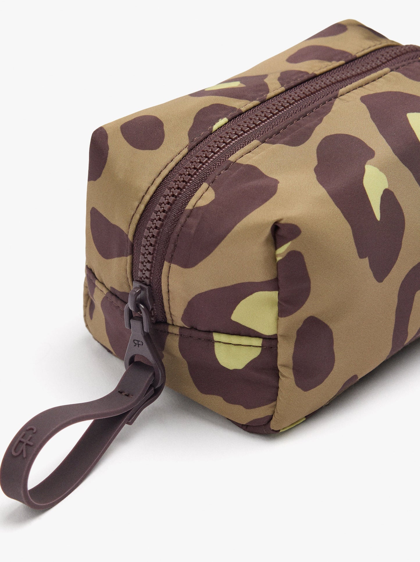 Nylon Necessaire With Printed Animal Pattern