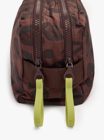 Nylon Necessaire With Printed Animal Pattern