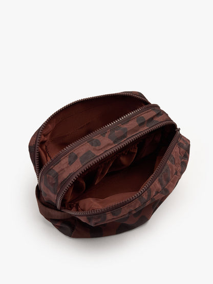 Nylon Necessaire With Printed Animal Pattern
