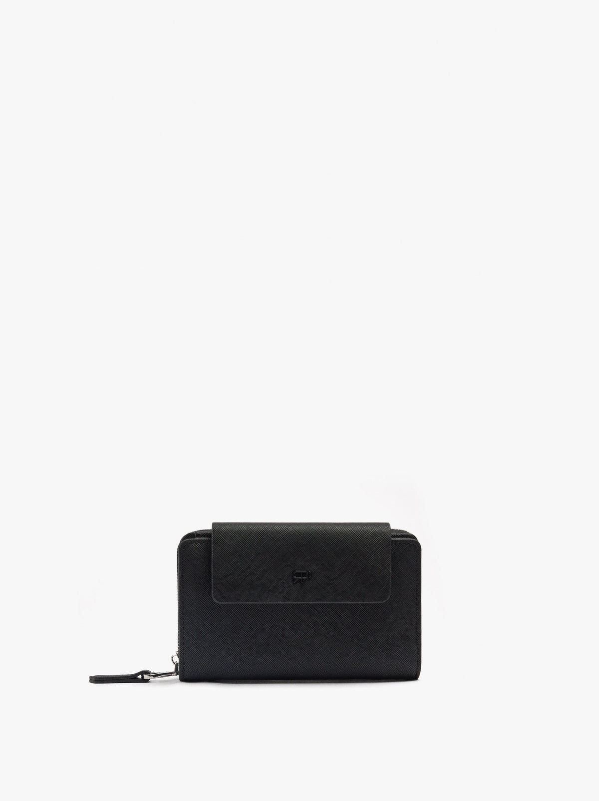 Wallet With Texture And Flap