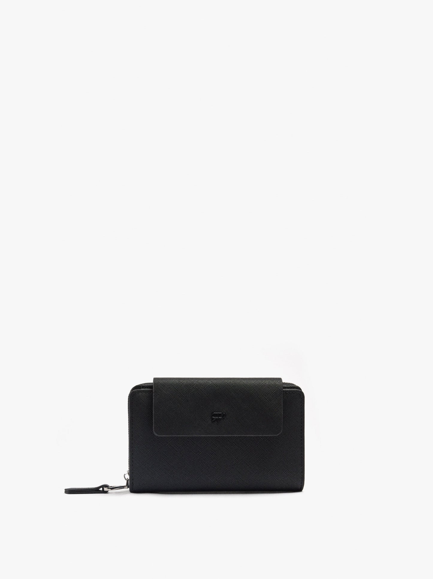 Wallet With Texture And Flap