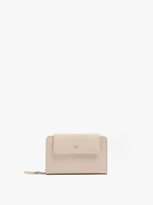 Wallet With Texture And Flap