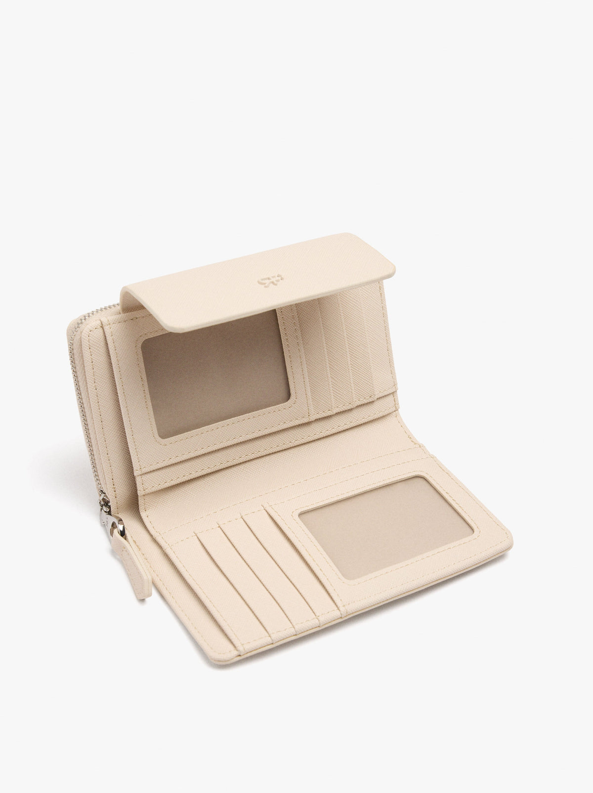 Wallet With Texture And Flap