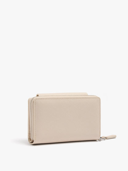 Wallet With Texture And Flap