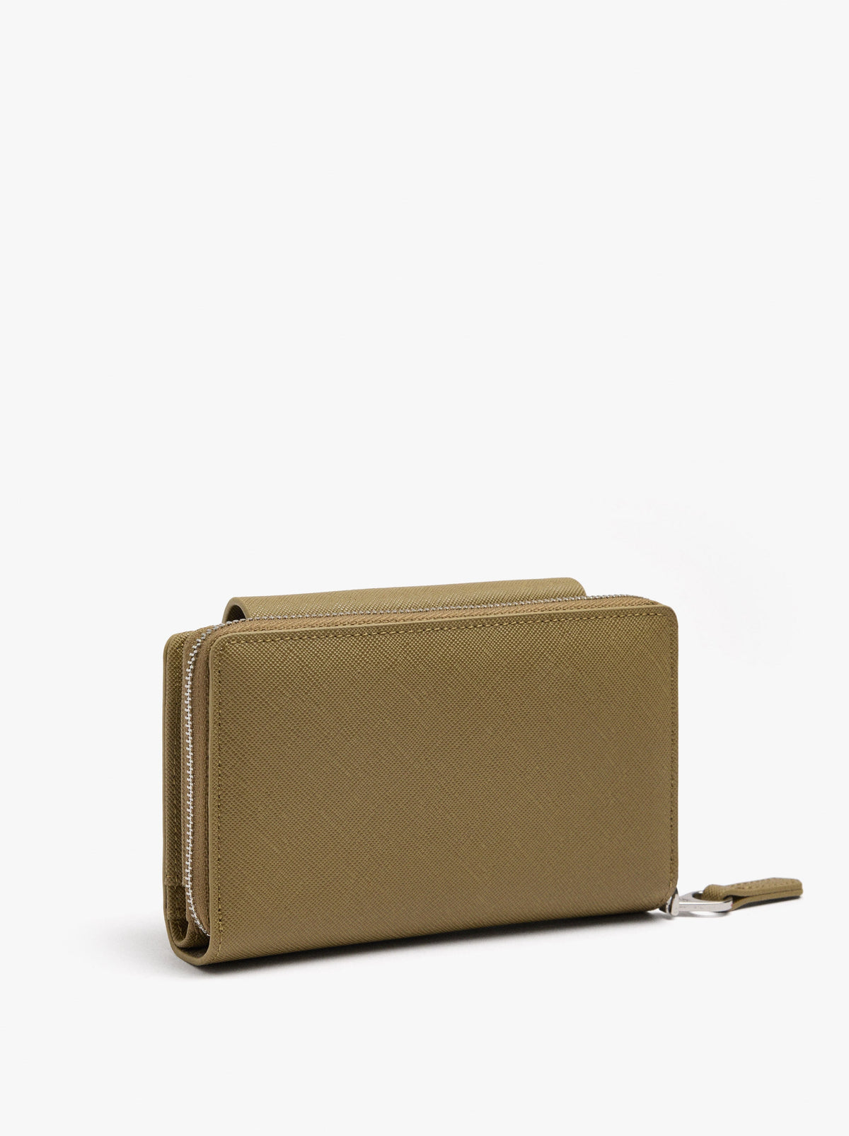 Wallet With Texture And Flap