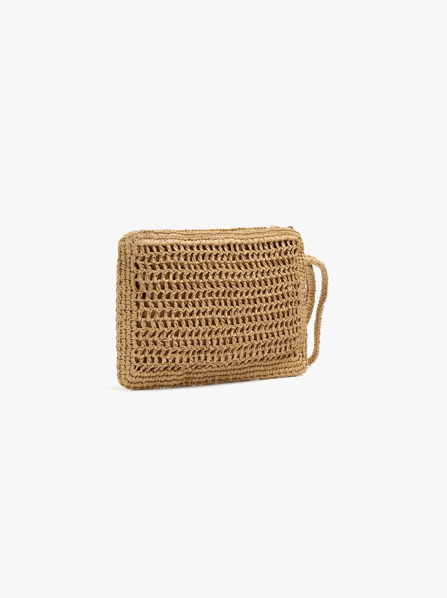 Envelope Handbag With Paper Straw Effect