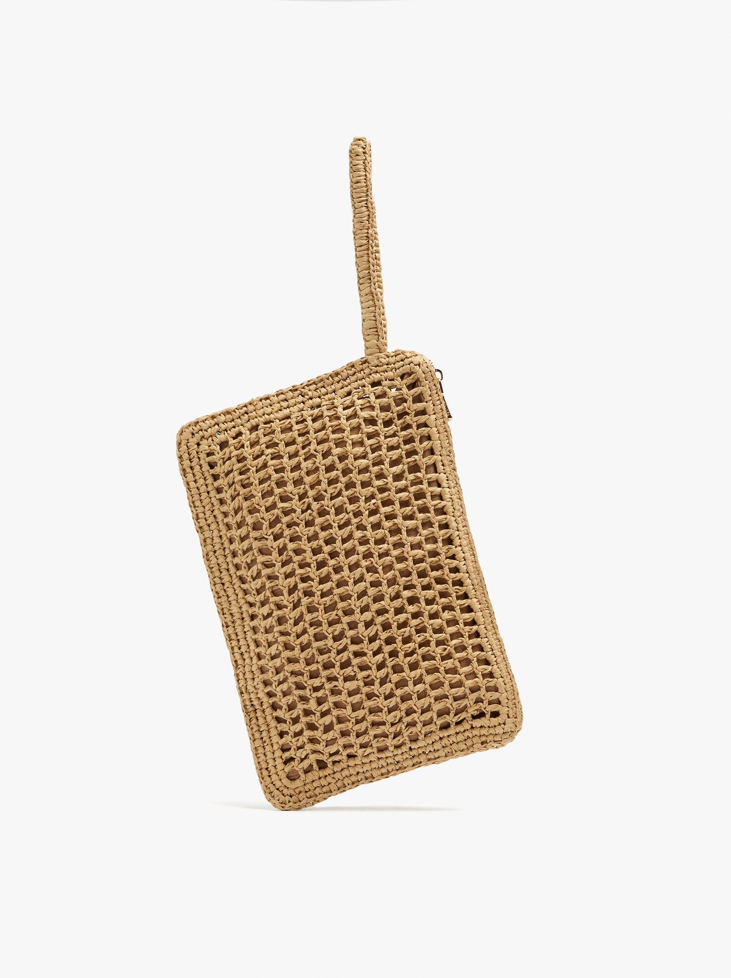 Envelope Handbag With Paper Straw Effect