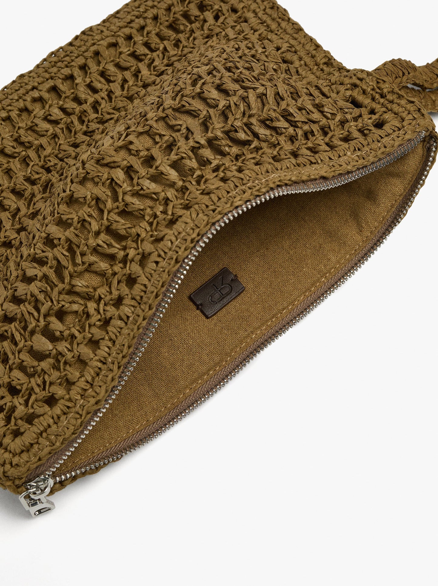 Envelope Handbag With Paper Straw Effect