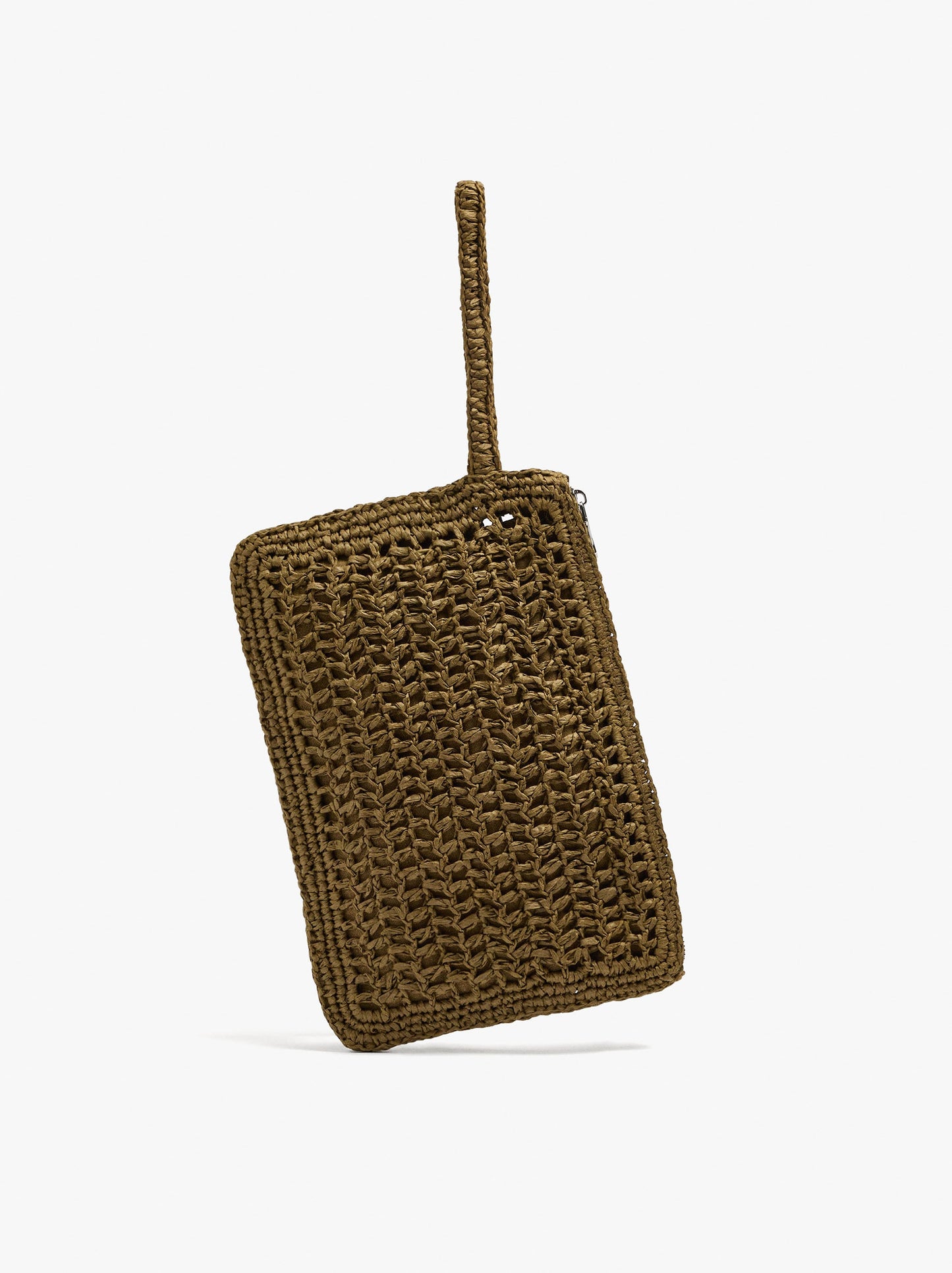 Envelope Handbag With Paper Straw Effect