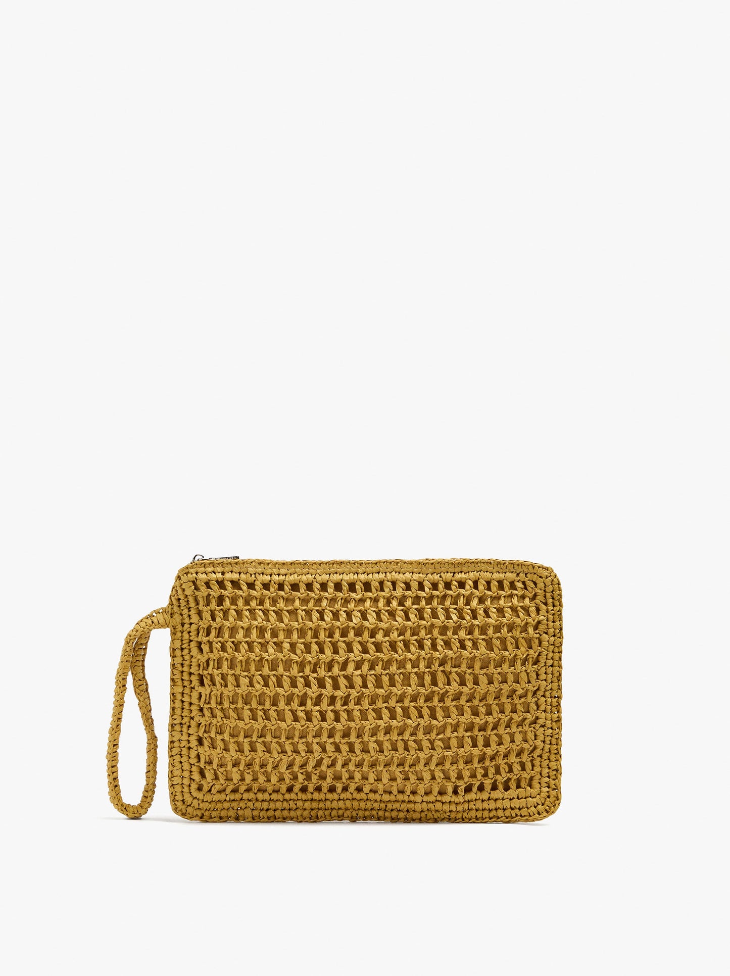 Envelope Handbag With Paper Straw Effect
