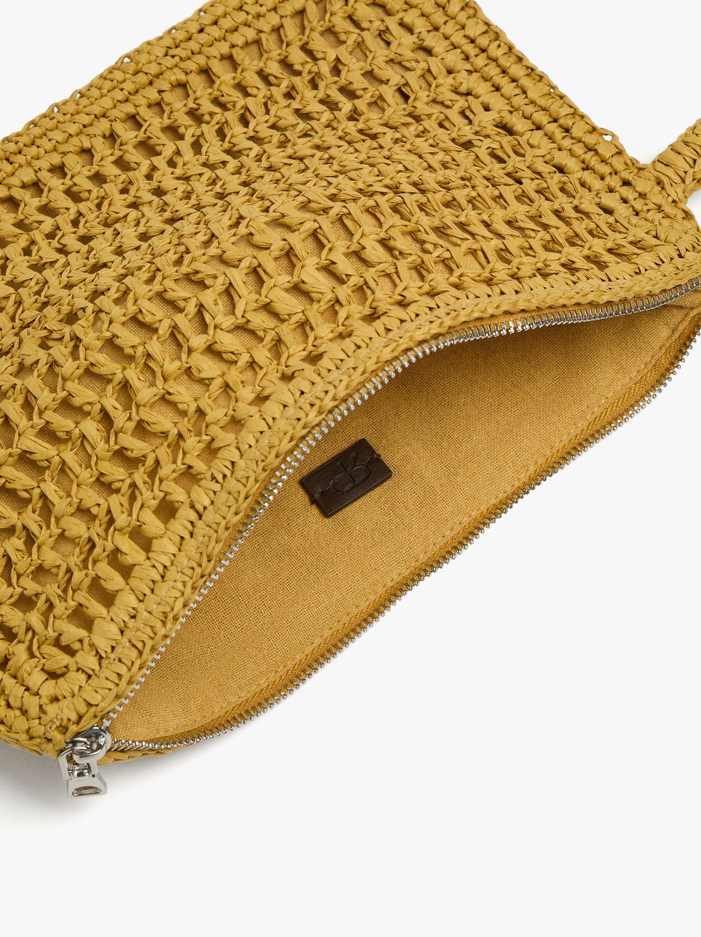 Envelope Handbag With Paper Straw Effect