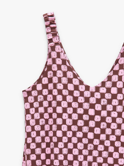 Long Dress With Squares