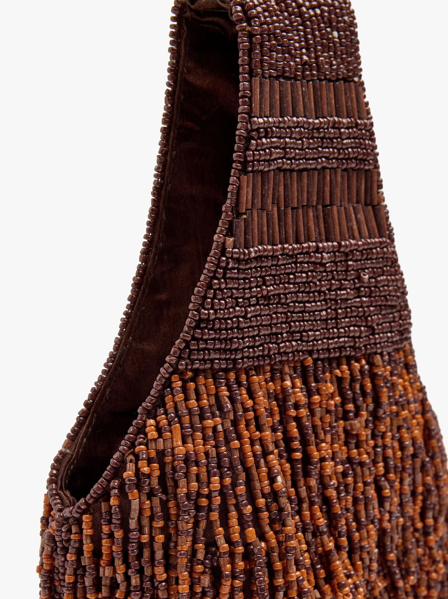 Elongated Party Bag With Beads