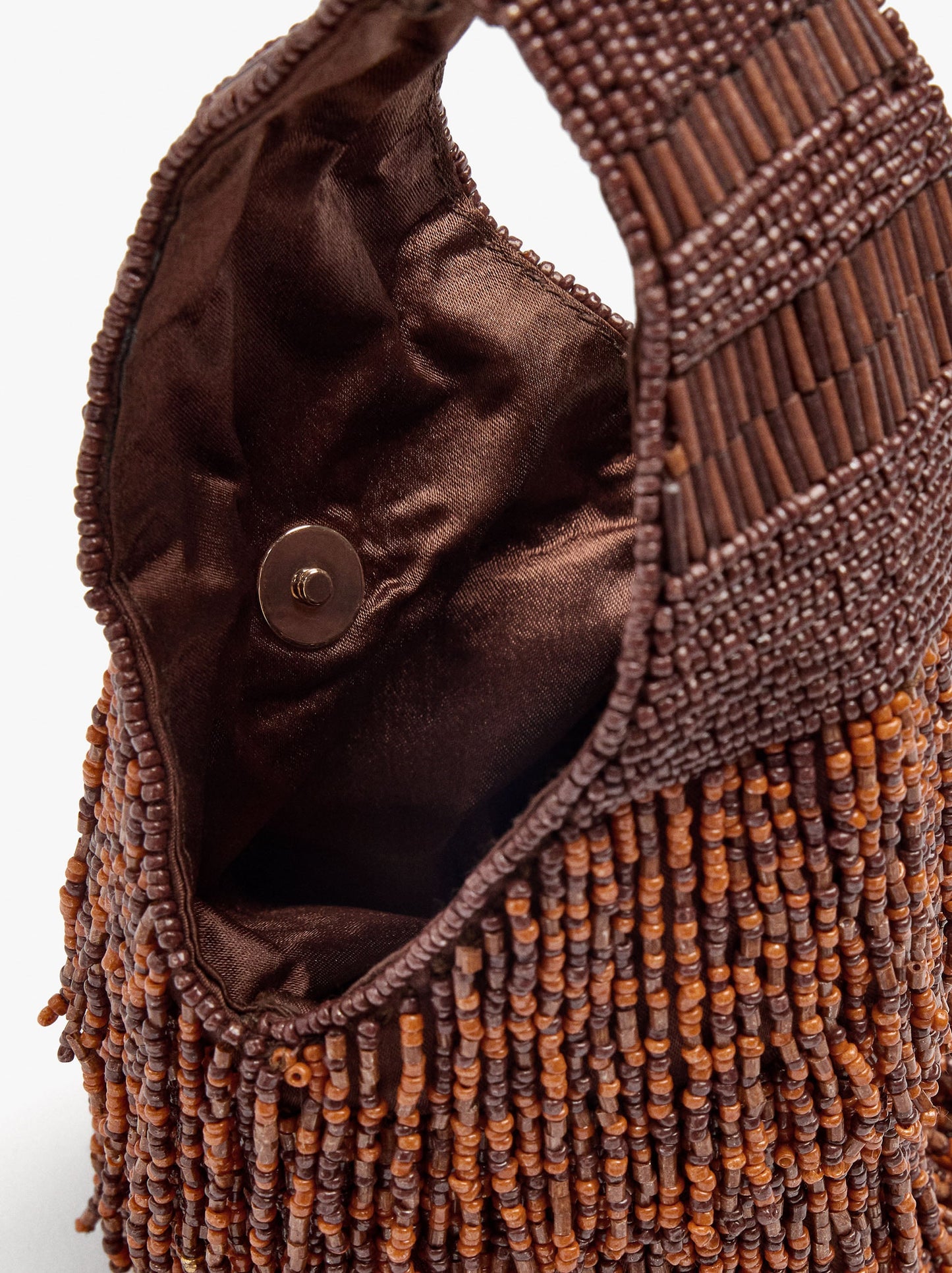 Elongated Party Bag With Beads
