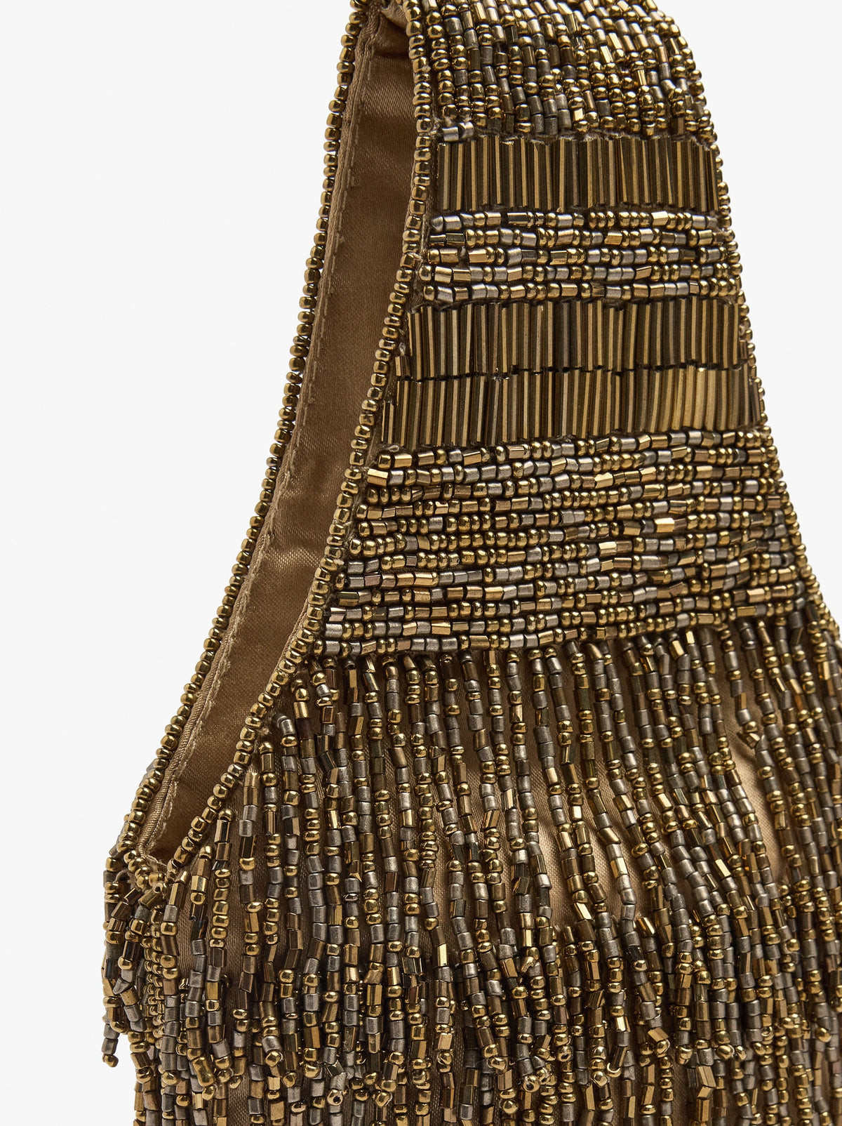 Elongated Party Bag With Beads