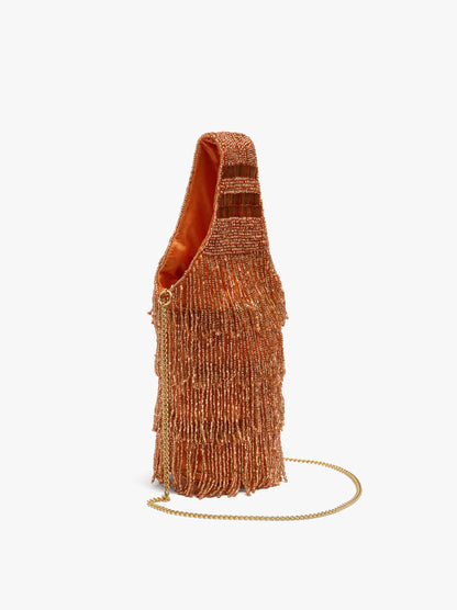 Elongated Party Bag With Beads