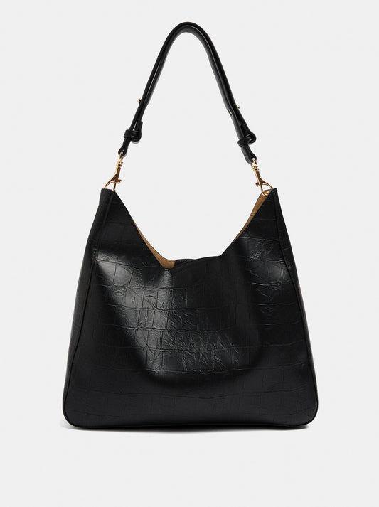 Shoulder Bag With Versatile Animal Print Strap