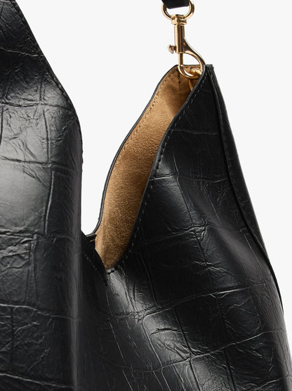 Shoulder Bag With Versatile Animal Print Strap