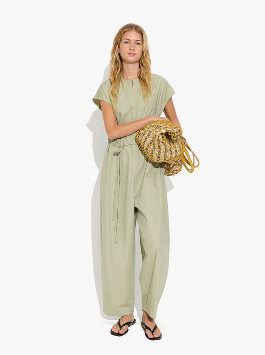Plain Jumpsuit With 100% Cotton