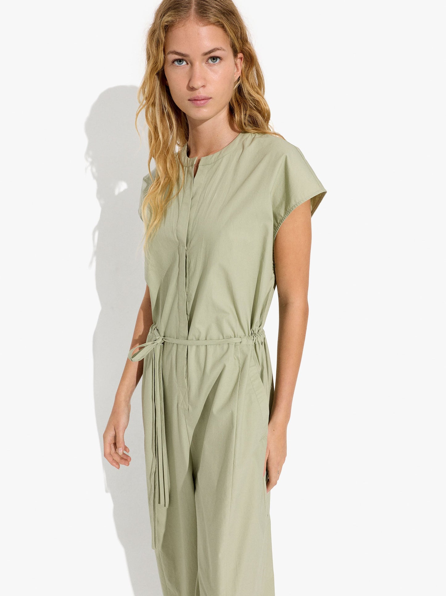 Plain Jumpsuit With 100% Cotton