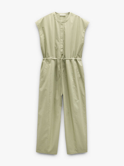 Plain Jumpsuit With 100% Cotton
