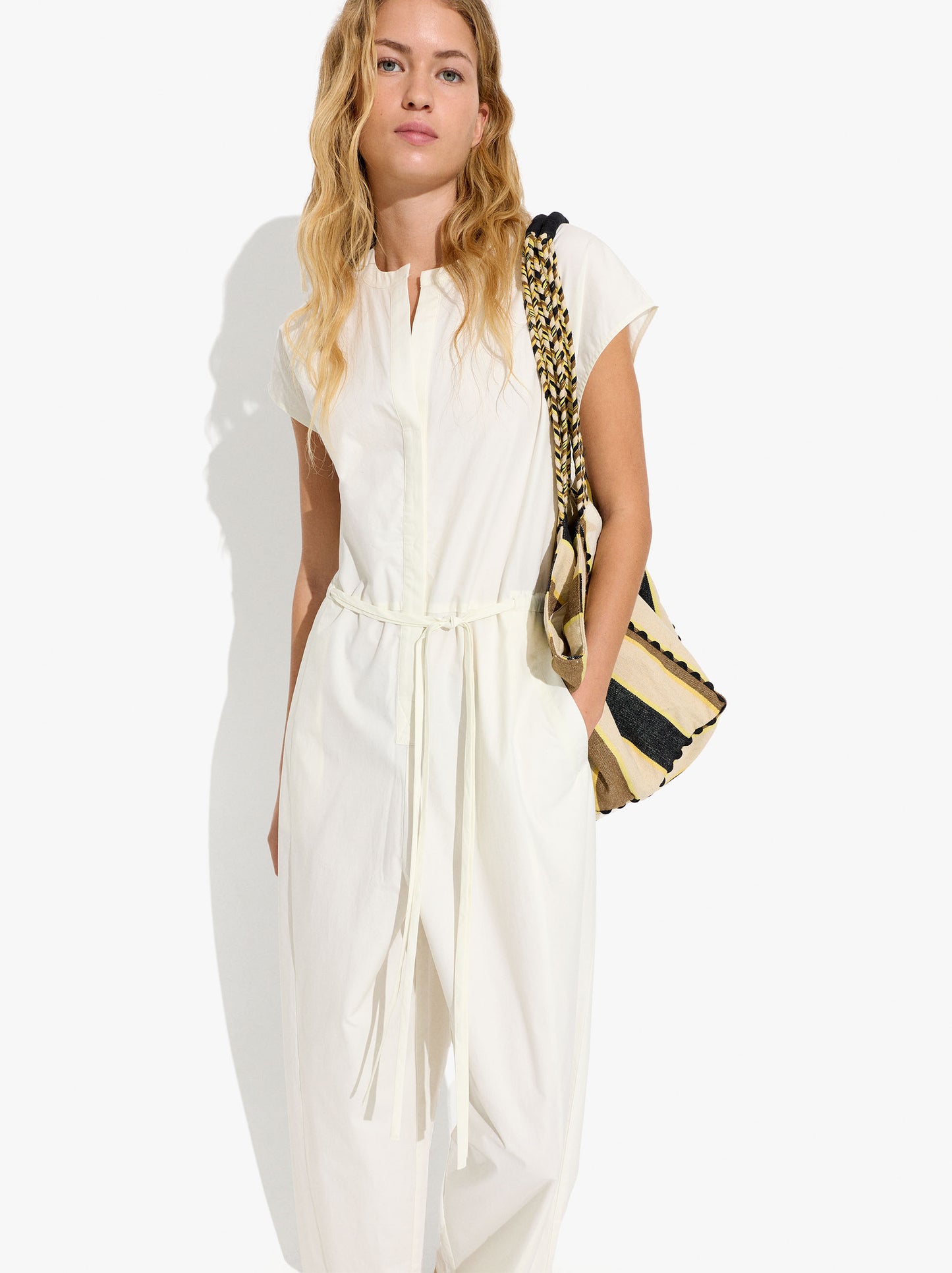 Plain Jumpsuit With 100% Cotton