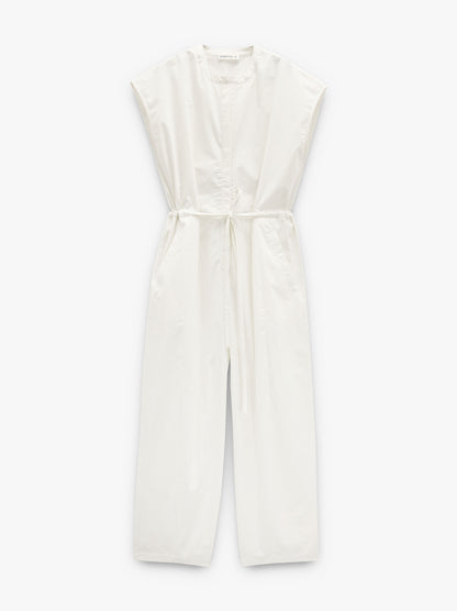 Plain Jumpsuit With 100% Cotton