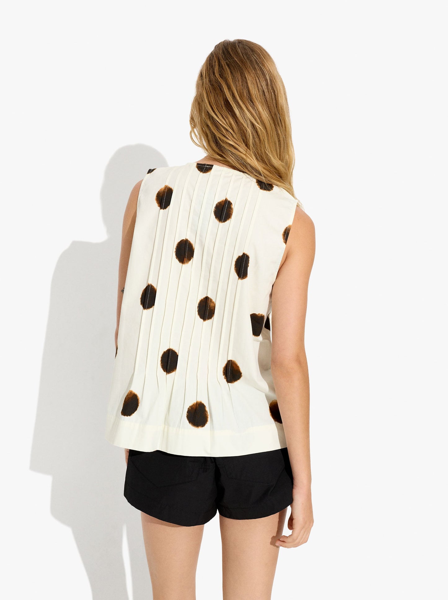 Top Printed With Polka Dots 100% Cotton