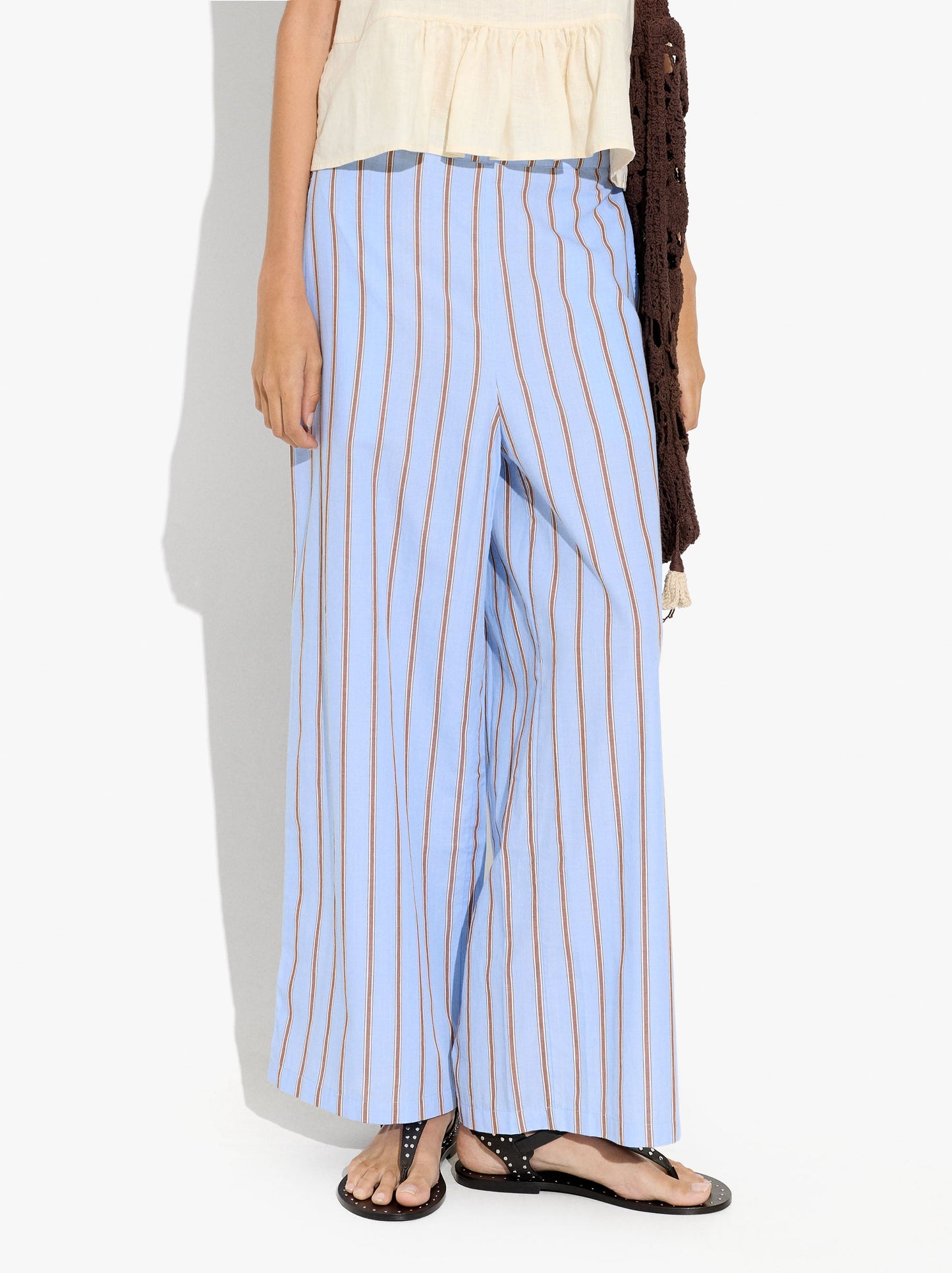 Trousers With Stripes 100% Cotton