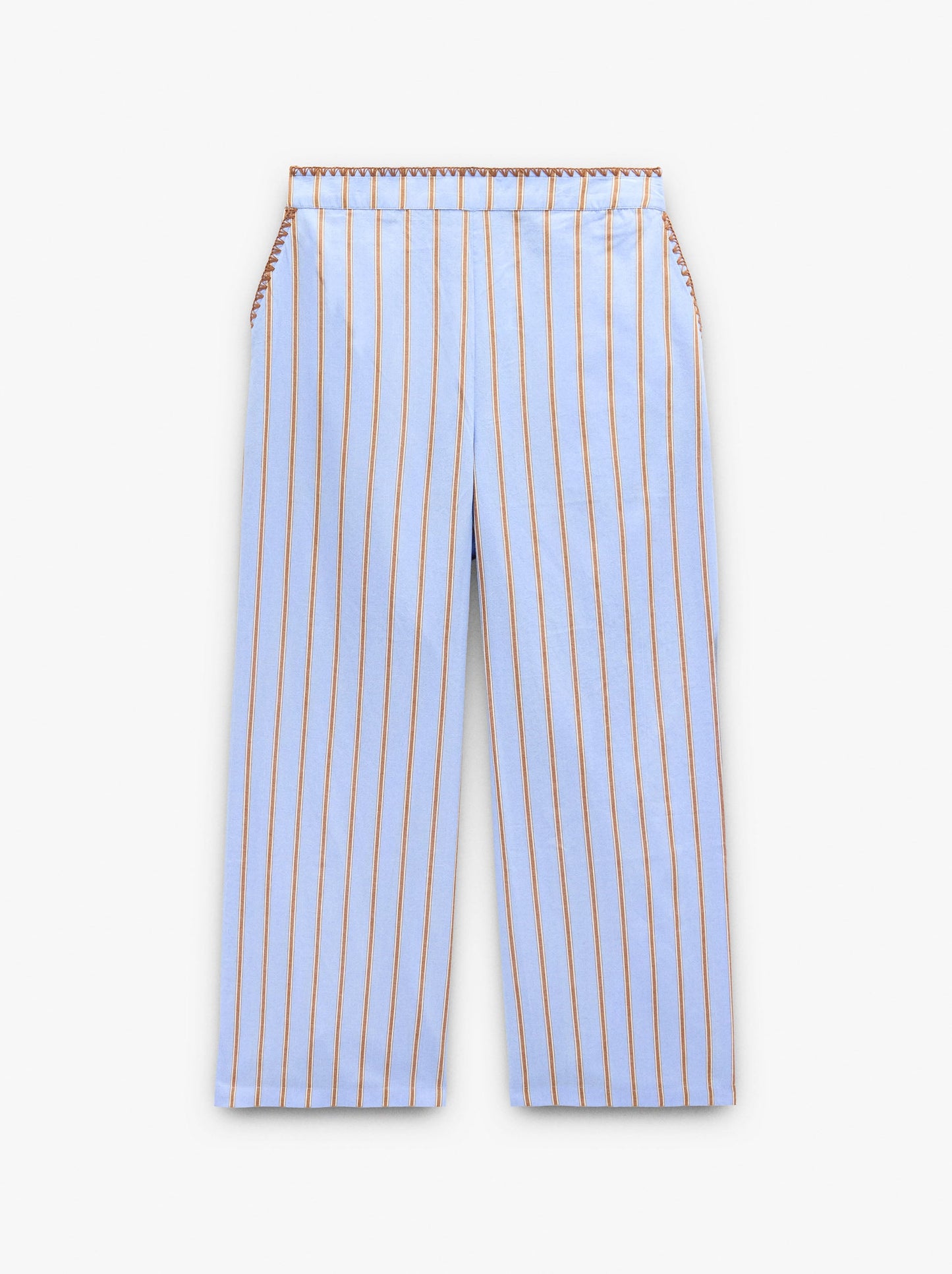 Trousers With Stripes 100% Cotton