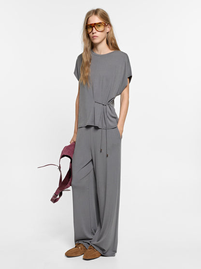 Fluid Trousers With Side Pockets