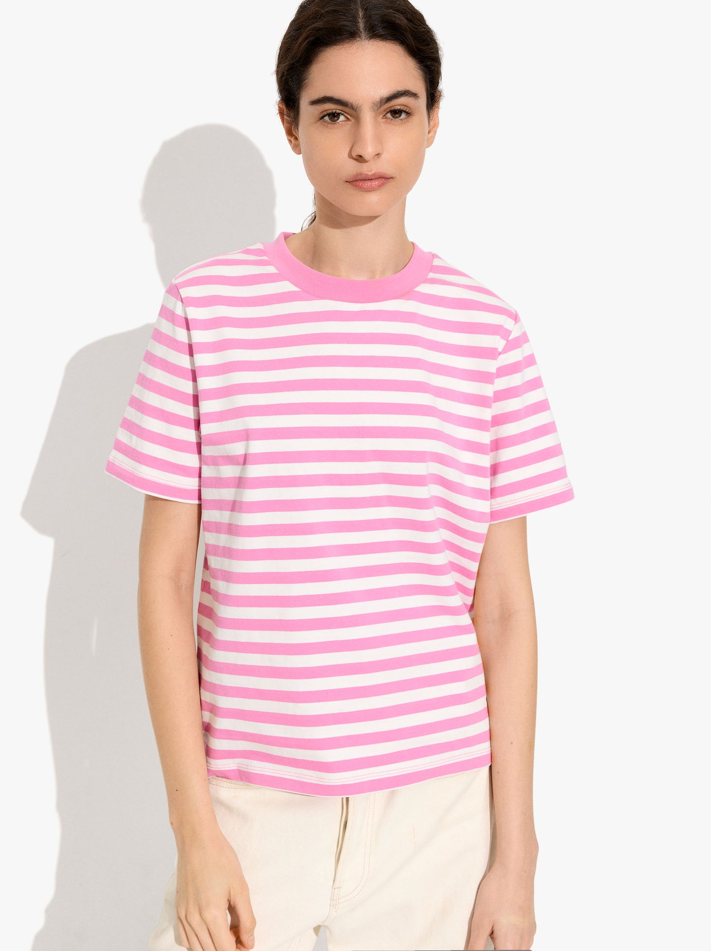Cotton T-Shirt With Stripes