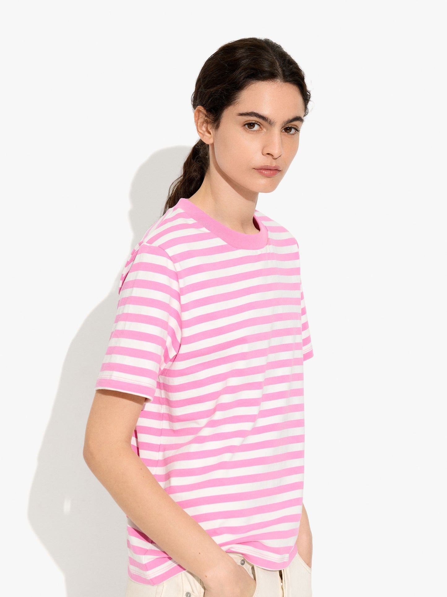 Cotton T-Shirt With Stripes