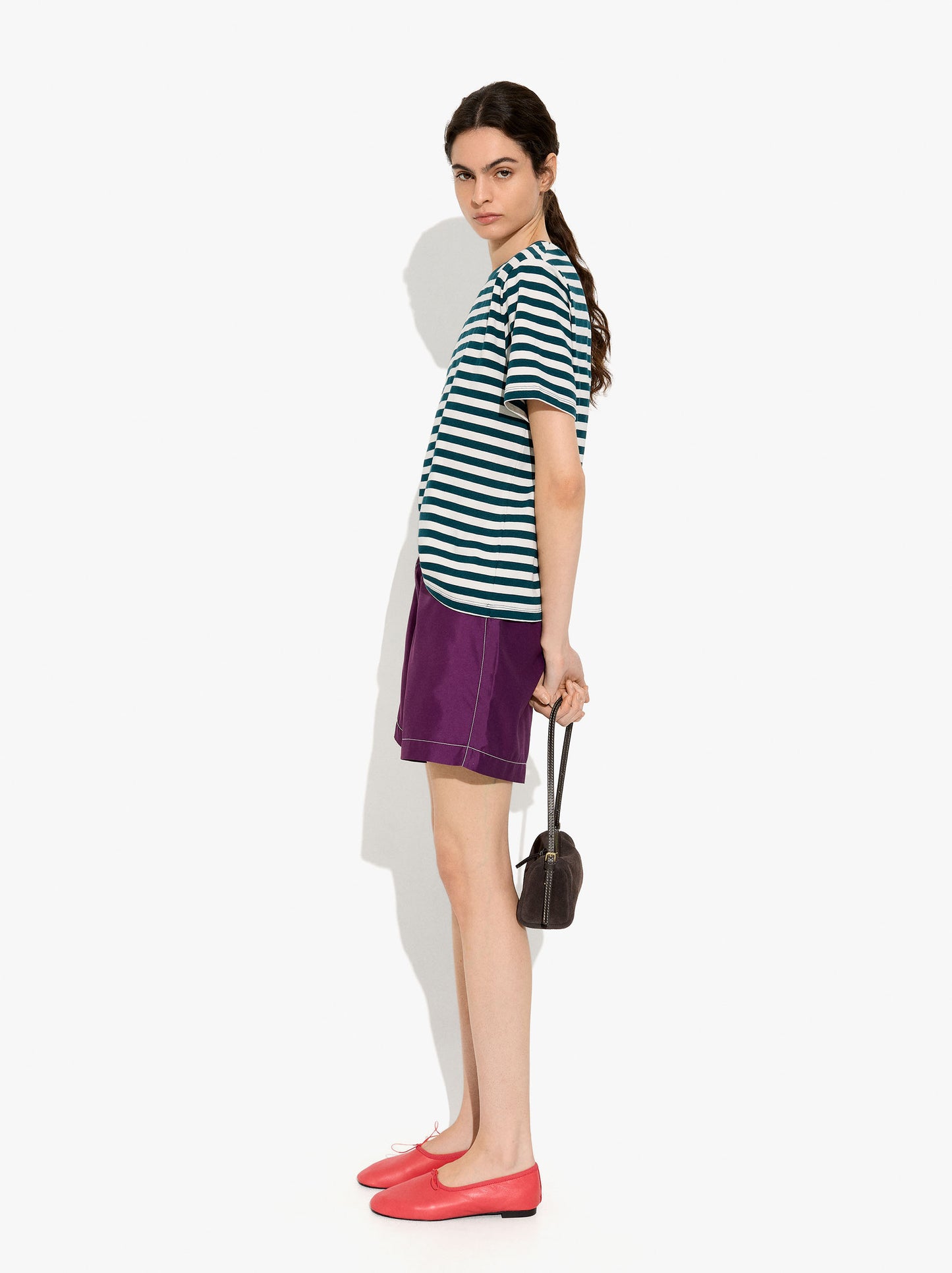 Cotton T-Shirt With Stripes