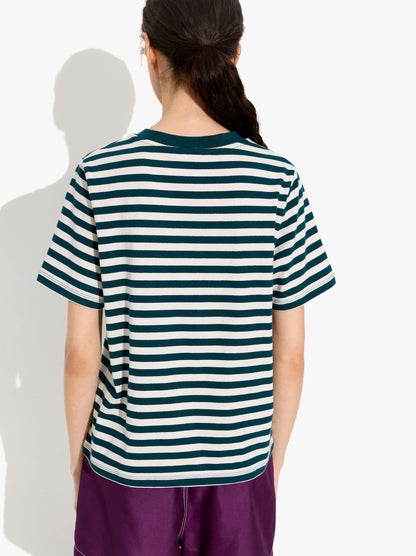 Cotton T-Shirt With Stripes