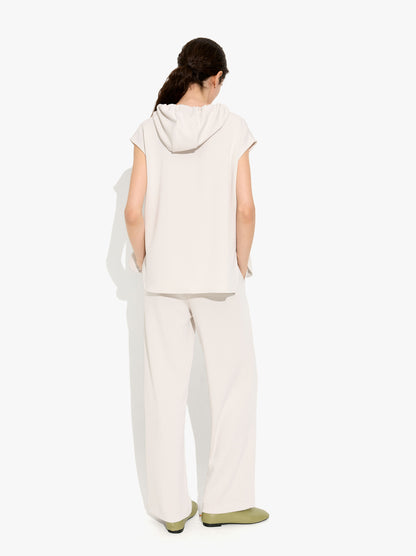 Loose-Fitting Trousers With Elastic Waistband Soft Touch