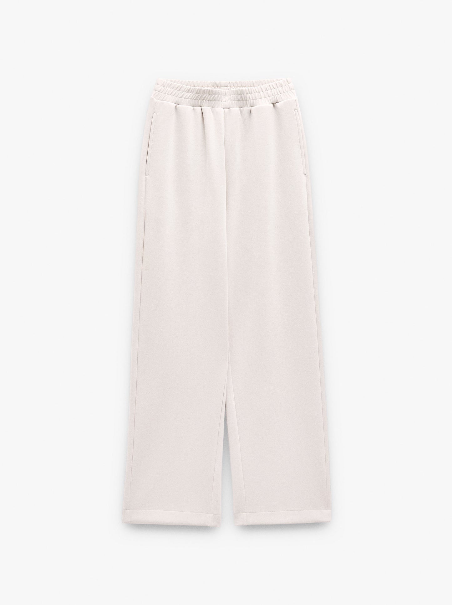Loose-Fitting Trousers With Elastic Waistband Soft Touch