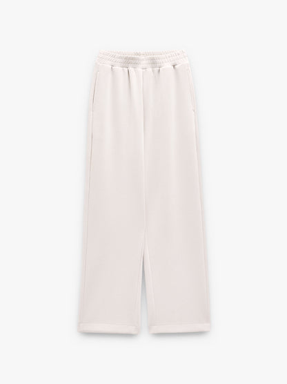 Loose-Fitting Trousers With Elastic Waistband Soft Touch