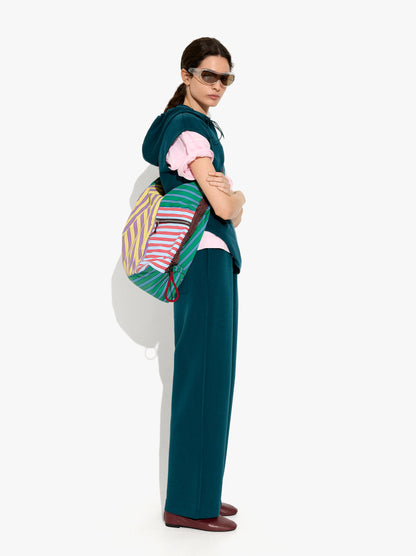 Loose-Fitting Trousers With Elastic Waistband Soft Touch