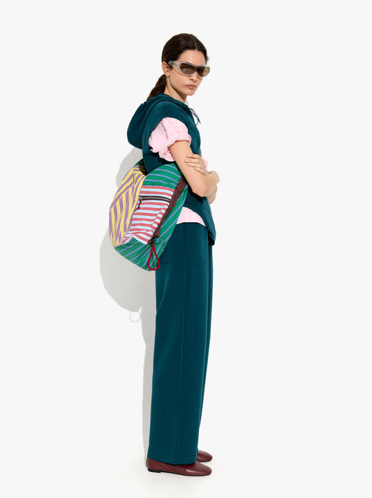 Loose-Fitting Trousers With Elastic Waistband Soft Touch