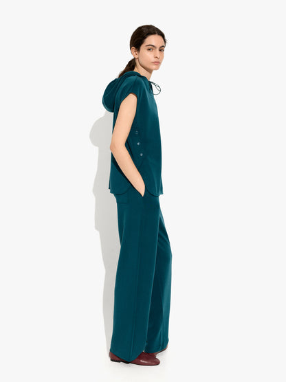 Loose-Fitting Trousers With Elastic Waistband Soft Touch