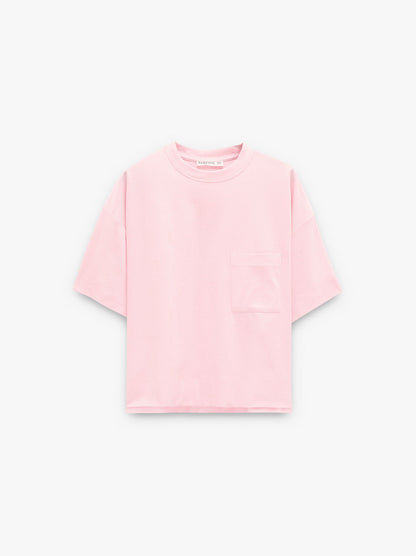Plain Cotton T-Shirt With Pocket