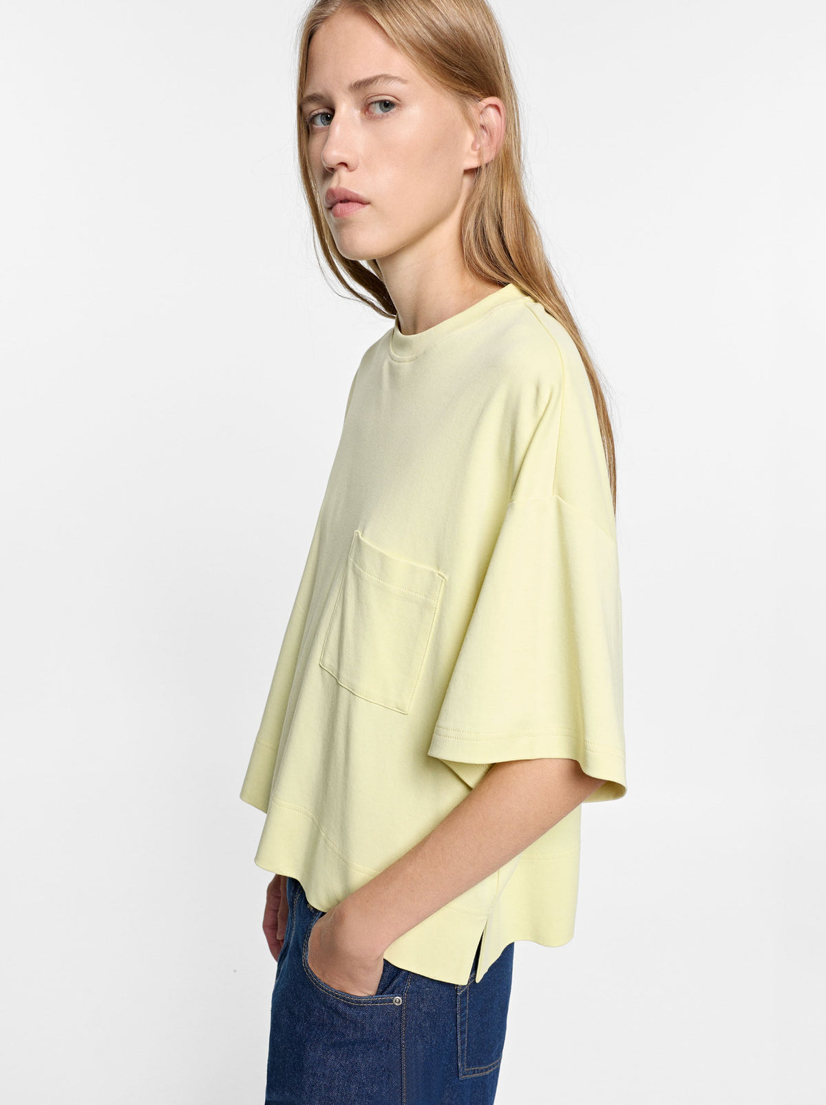 Plain Cotton T-Shirt With Pocket
