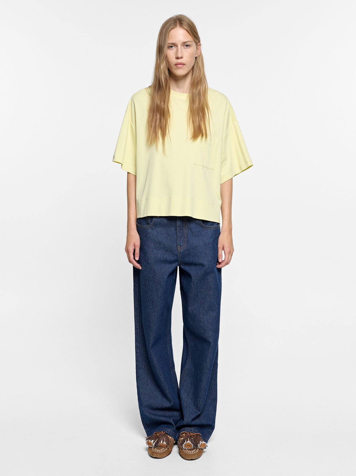 Plain Cotton T-Shirt With Pocket