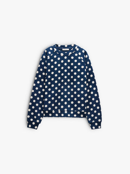 Cotton Sweatshirt With Polka Dots