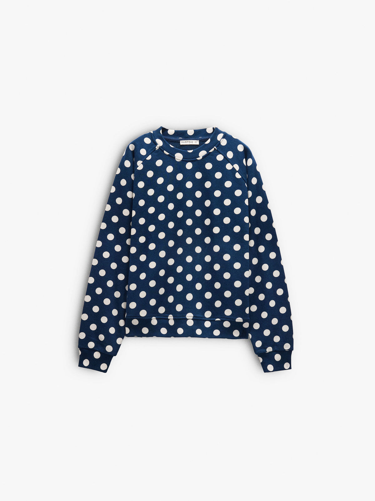 Cotton Sweatshirt With Polka Dots