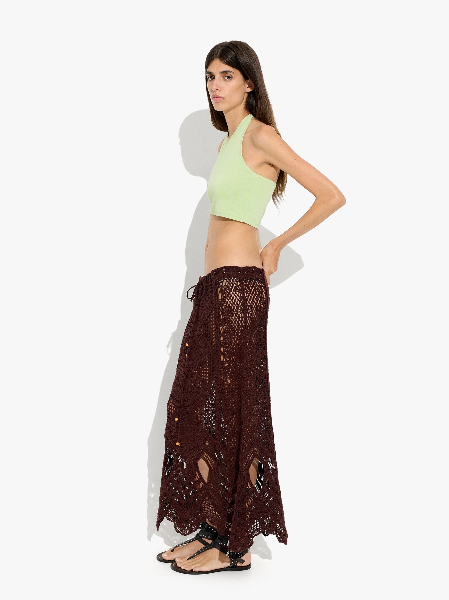 100% Cotton Crochet Knit Skirt