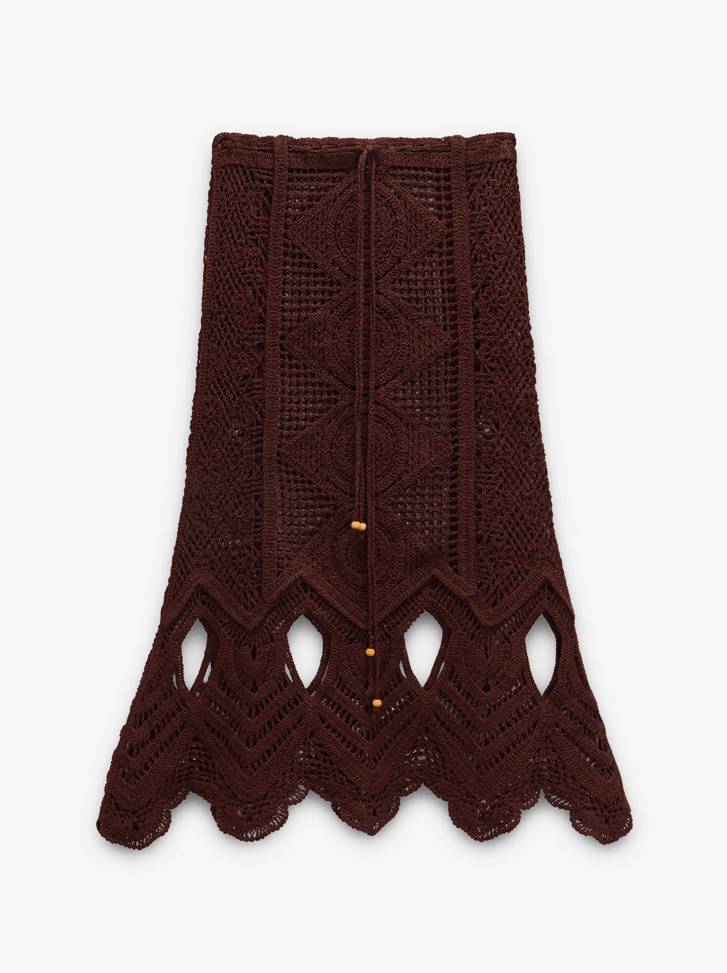 100% Cotton Crochet Knit Skirt