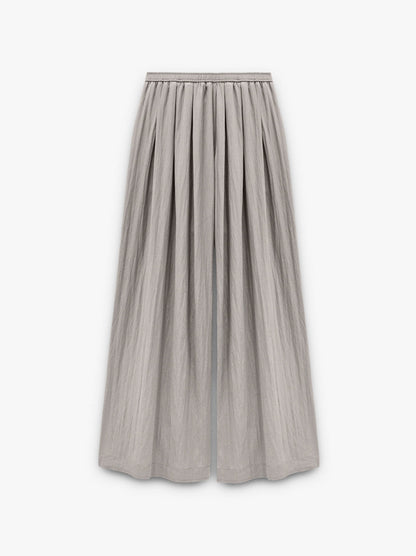Wide Fluid Trousers With Elastic Waist